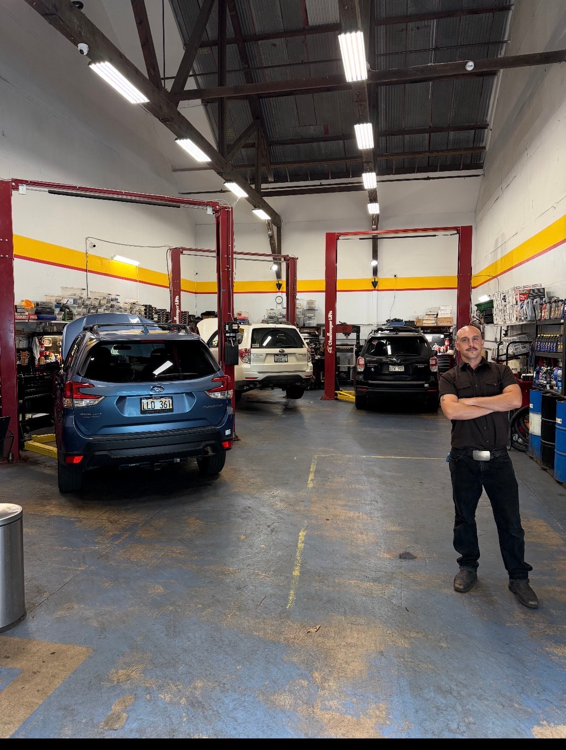 Goldrive Maui mechanic team
